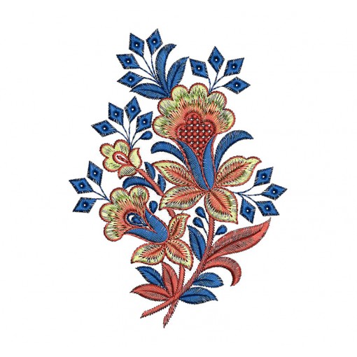 Embroidery Flower Patch For Clothes