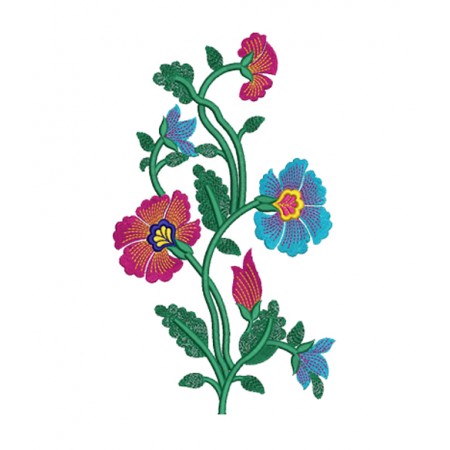Embroidery Flower Vine For Sharara