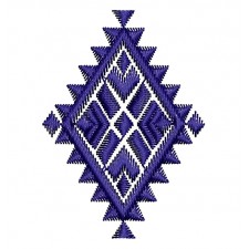 Embroidery Geometric Applique Design