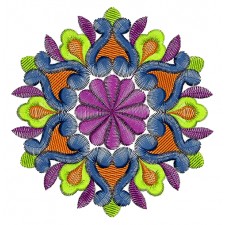 Embroidery Rangoli Pattern For Saree