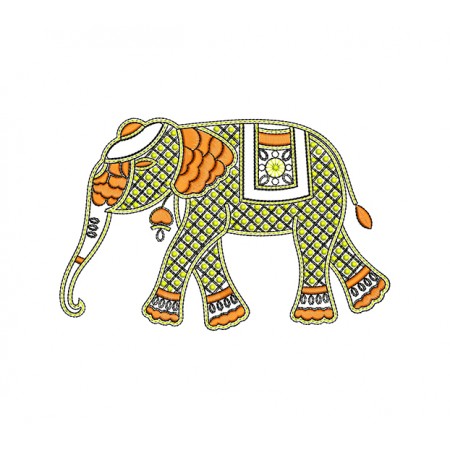 Ethnic Elephant Embroidery For Banjara Sling Bag