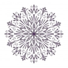 Fancy Flower Patch Embroidery Design 21225