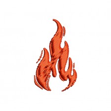 Fire Flame Embroidery Design