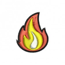 Fire Flame Fill Embroidery Design