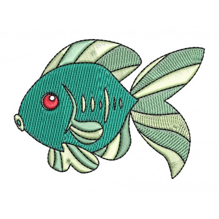 Fish Applique Embroidery Design