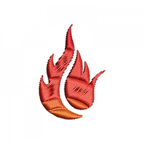 Flame Machine Embroidery Design
