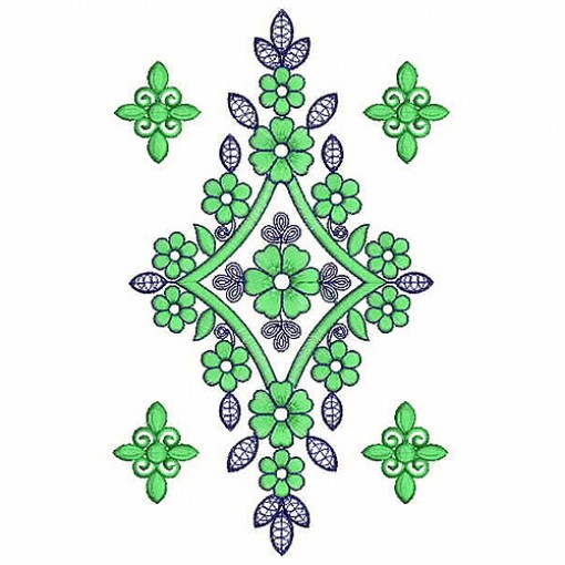 Flat With Cording New Stitch Effect Embroidery Design 24778