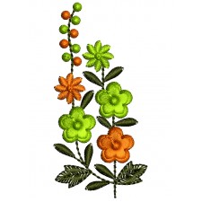  Floral Branch Applique Embroidery Design 26173