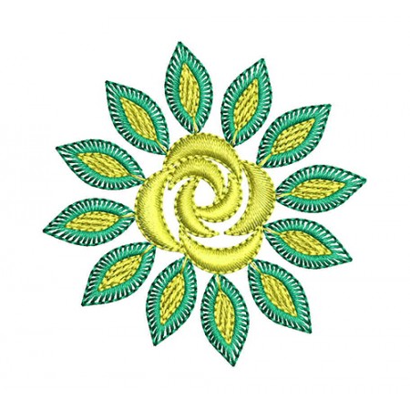 Floral Embroidery Design For Patch