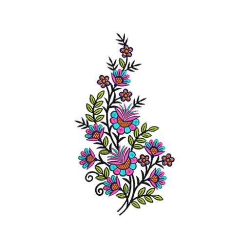 Floral Embroidery For Jeans Pants