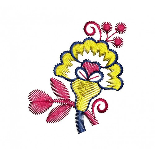 Floral Embroidery Patch