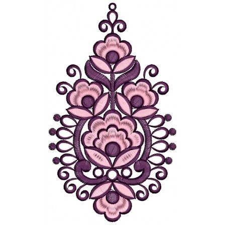 Floral Machine Embroidery Design 25739