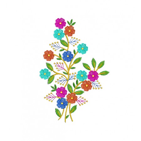 Floral Mexico Art Embroidery
