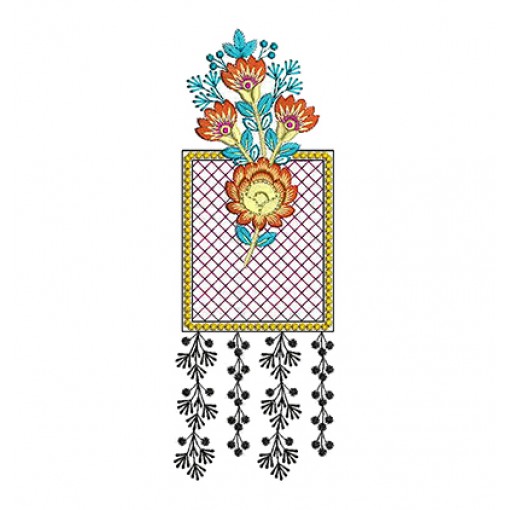Floral Medallion Embroidery Patch
