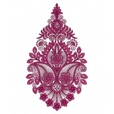 Floral Paisley Pattern Embroidery