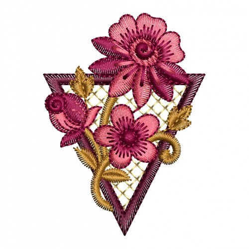 Flower Butta Embroidery Design
