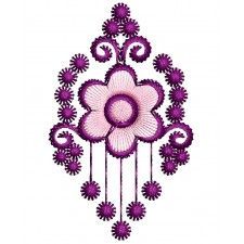 Flower Butta Embroidery Design