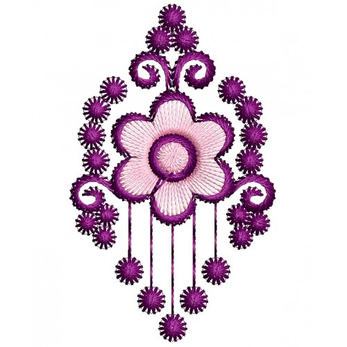 Flower Butta Embroidery Design
