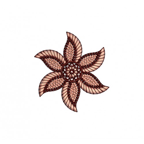 Flower Embroidery Patch For Tee