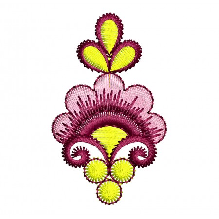 Flower Embroidery Patch Pattern