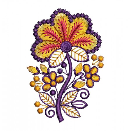 Flower Patch Embroidery Design