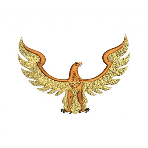 Flying Eagle Embroidery Design