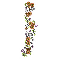 Foral Vine Embroidery For Jersey
