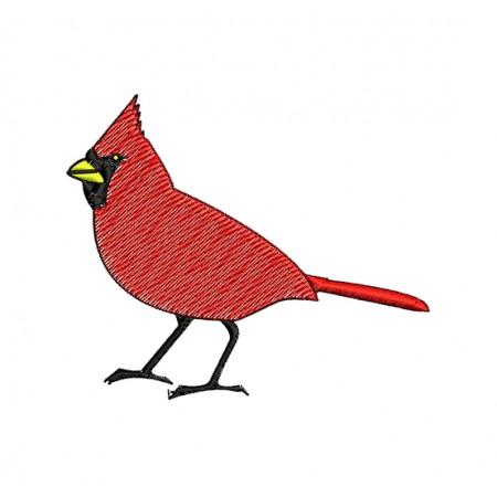 Free Cardinal Embroidery Design