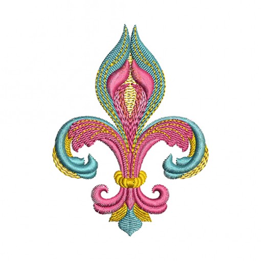 Fleur De Lis Embroidery Design