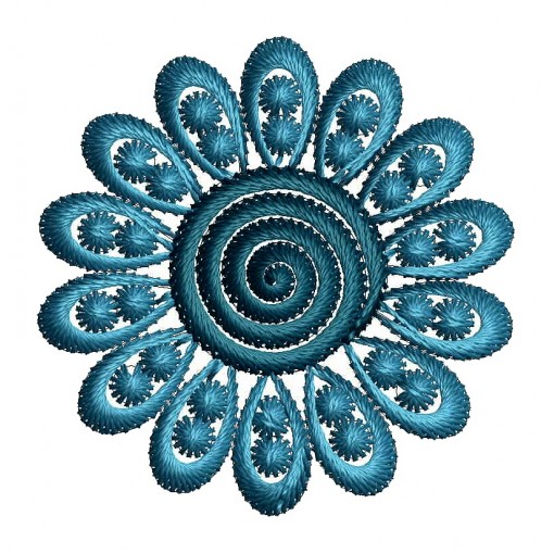 French Style Small Flower Applique Embroidery 25058