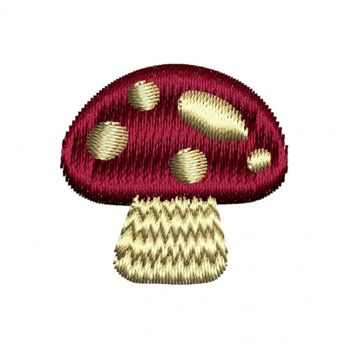 Fungi Embroidery Design