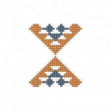 Geometric Cross Stitch Embroidery Patch