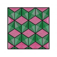Geometric Pattern Patch Embroidery Design