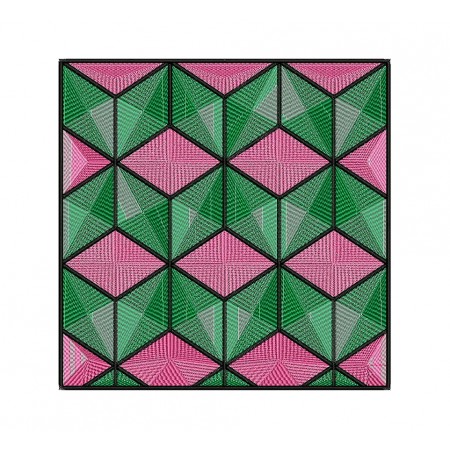 Geometric Pattern Patch Embroidery Design