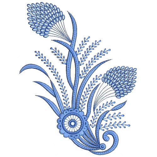 Grass Pattern Embroidery Applique Design 25967