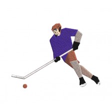 Hockey Embroidery Design
