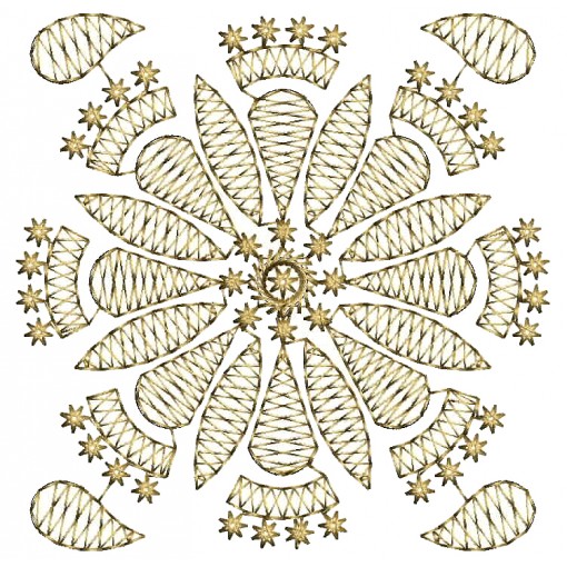 Heritage Applique Embroidery Design 25993
