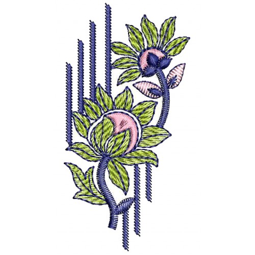 Hibiscus Applique Embroidery Applique 26140