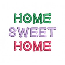 Home Sweet Home Embroidery Design