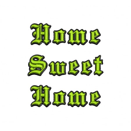 Home Sweet Home Embroidery Pattern