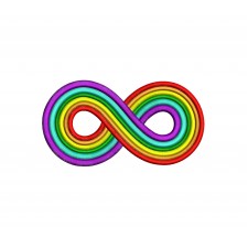 Infinity Autism Embroidery Design