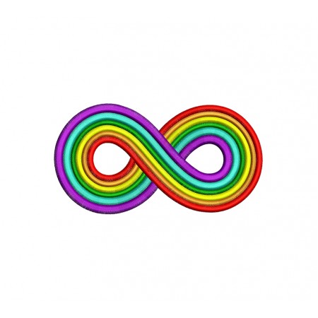 Infinity Autism Embroidery Design