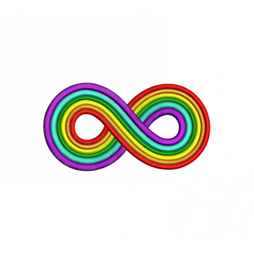 Infinity Autism Embroidery Design