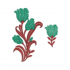 Jacobean Flower Embroidery Design Jacobean Flower Embroidery Design