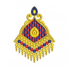 Jhumka Style Embroidery Design