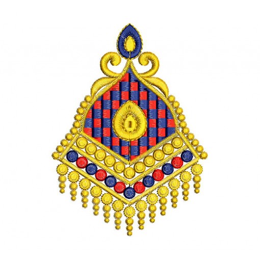 Jhumka Style Embroidery Design