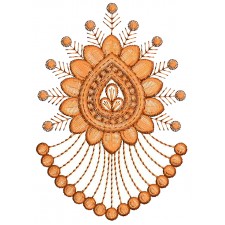 Jumka Style Applique Embroidery Design 25849