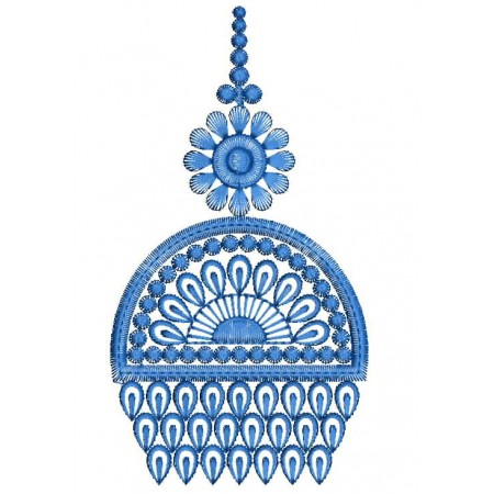 Jumkha Style Applique Embroidery Design 25717
