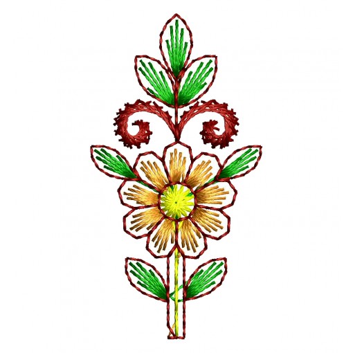 Kashmiri Applique Embroidery Design