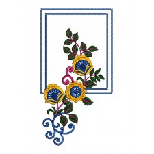 Kashubian Folk Embroidery Patch